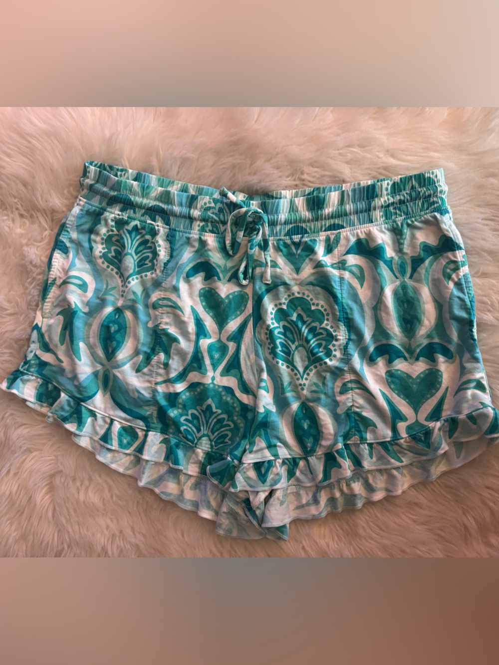 Soma Paisley Ruffle Trim Sleep Lounge Shorts